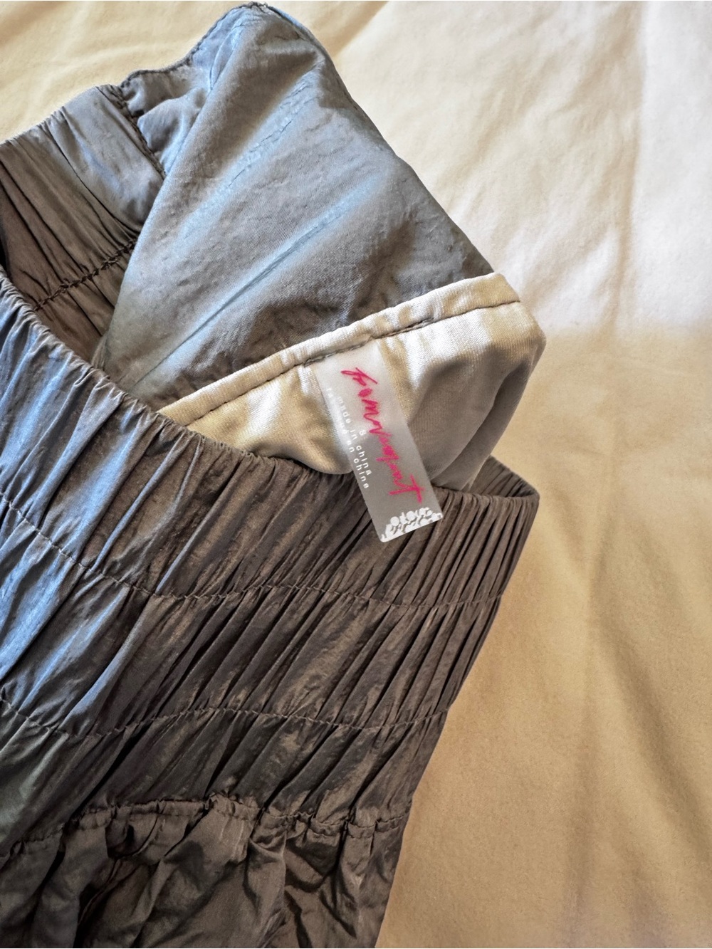 FP Movement by Free People Olive Gray High-Waist Athletic Shorts - Picture 4 of 4